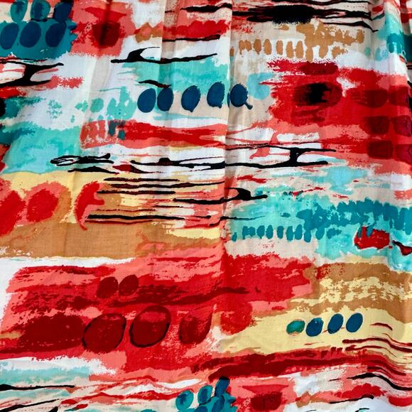 AGB colorful high neck pleated skirt maxi long resort wear vacation sun dress Sm - Picture 12 of 14